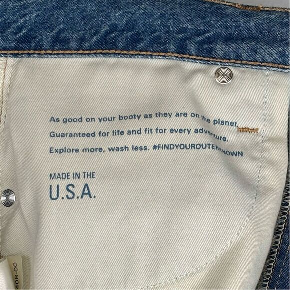 Outerknown Women's SEA Generation Slim Jeans Blue Size 27 Mid Rise Denim - Picture 8 of 11